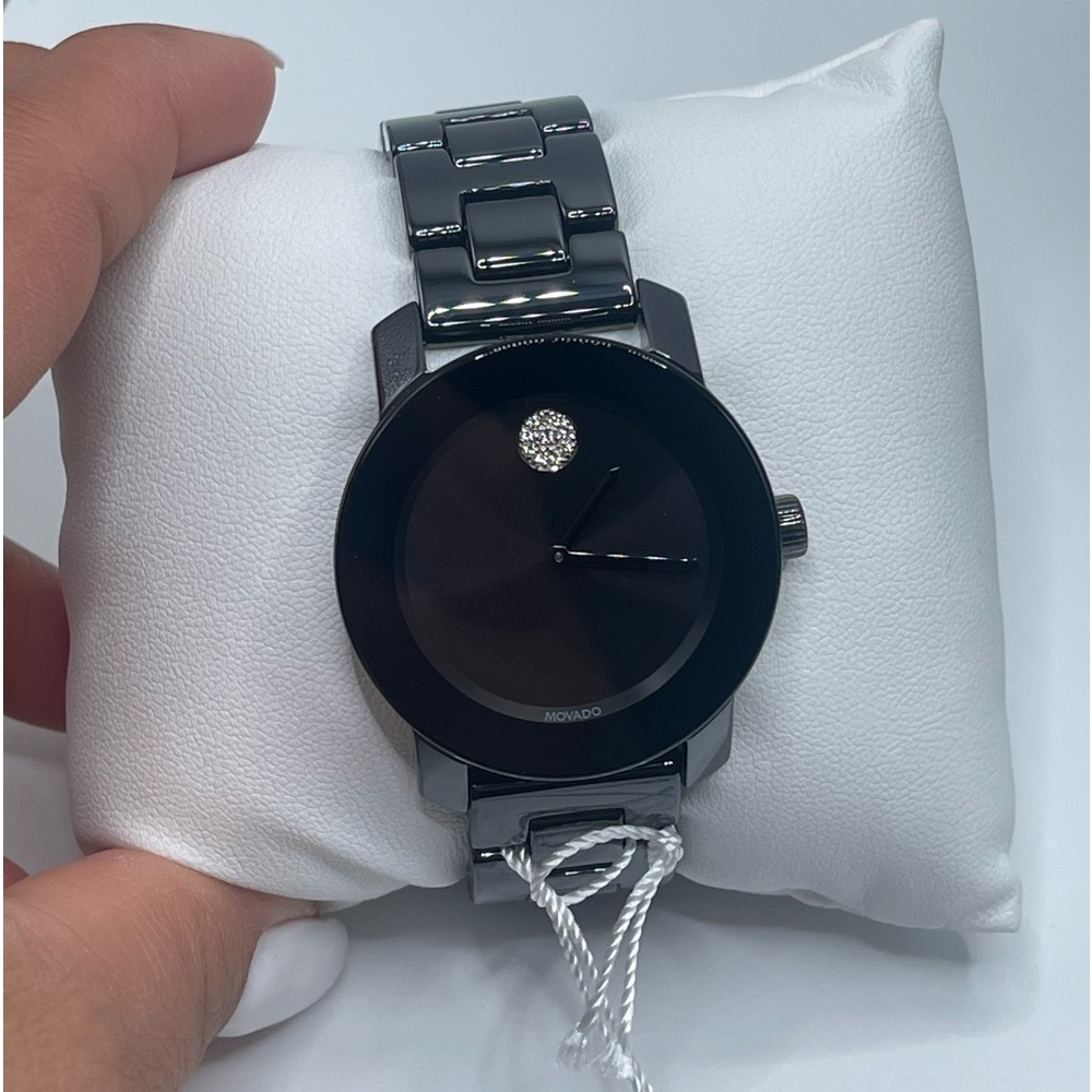 Movado Women's Swiss Bold Black Ceramic watch